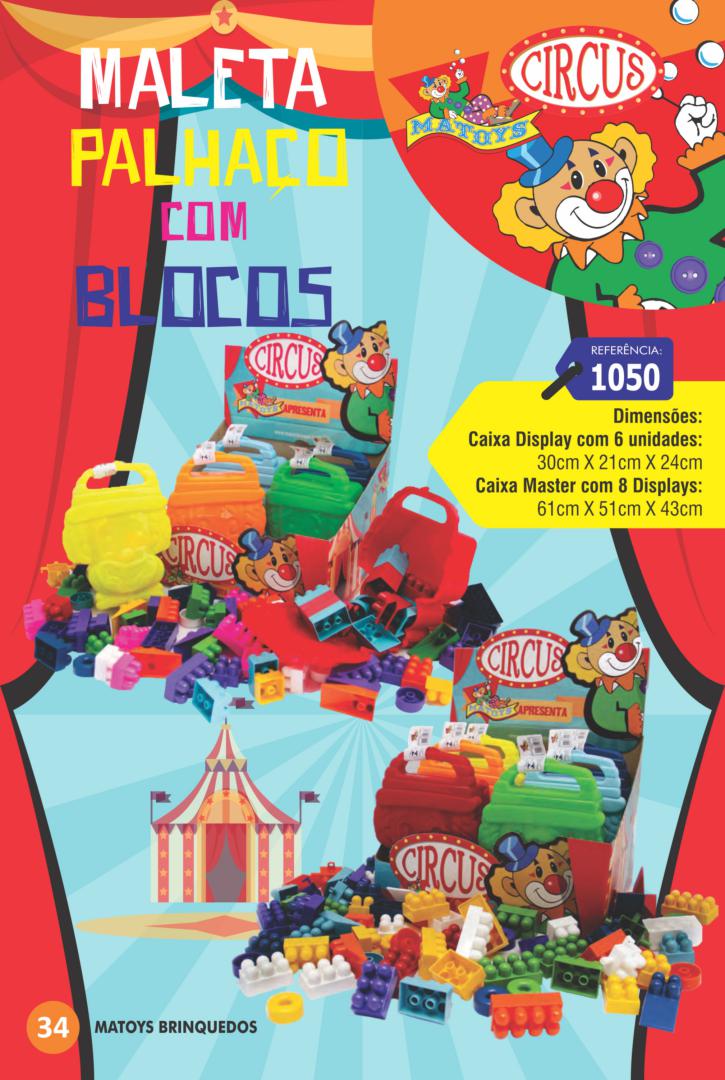 MALETA PALHAÇO COM BLOCOS